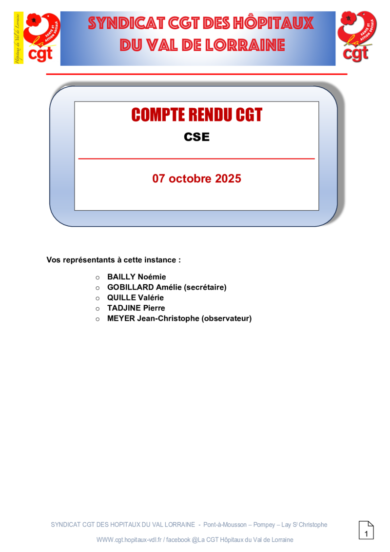 CR CSE octobre 2025